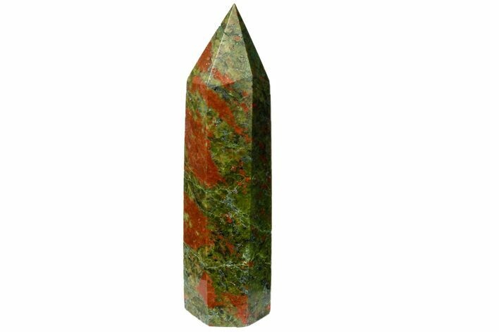Tall, Polished Unakite Obelisk - South Africa #151837